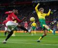 EPL PIX: Man Utd rout Norwich, Southampton stun Leicester