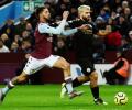 EPL PHOTOS: Record-breaking Aguero 'tricks' in City win over Villa