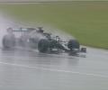 Rain master Hamilton storms to Styrian GP pole