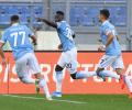 Soccer: Lazio strike late to draw vs Juve