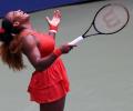 PIX: Serena battles past Pironkova; sets up Azarenka semis