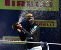 F1 PIX: Hamilton takes 90th win at dramatic Tuscan GP