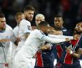 Mass brawl mars Marseille's rare win at PSG