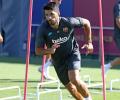 Suarez joins Atletico from Barcelona; Di Maria banned