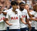 EPL PIX: Headline: Son shines as Spurs stun Man City