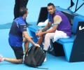 Kyrgios loses temper, match at Murray River Open