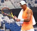 Nadal allays injury fears in Melbourne Park training session