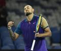 Kyrgios brings the noise to subdued 'People's Court'