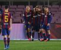 Messi double helps Barca see off Elche