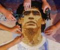 PIX: Argentines honor soccer star Maradona with mosaics