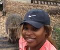 Serena takes daughter to the zoo after quarantine