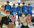 India's contingent checks in at Tokyo Games Village