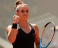 French Open PIX: Sakkari knocks out Swiatek; Krejcikova in semis