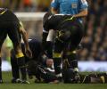 Players who have collapsed on football pitch