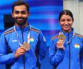 Shooting World Cup: Ganemat-Angad win mixed skeet gold