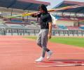 Olympics: Special strength-building machine for javelin throwers