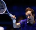 Tennis: Medvedev fights back to sink Hurkacz