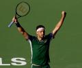 Dimitrov fights back to stun US Open champ Medvedev