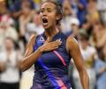 US Open PIX: Fearless Fernandez knocks out Kerber