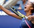 US Open PIX: Fearless Fernandez stuns Svitolina to enter semis