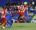 Suarez double hands Atletico comeback victory at Getafe