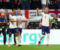 Kane becomes joint-record goalscorer for England