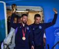 World Champs Messi And Co Return Home