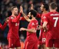 EPL PIX: Liverpool thump Leeds; Burnley stun Spurs