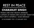 Hockey legend Charanjit Singh no more