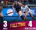 Women's WC: Wasteful India lose 3-4 to NZ