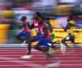 Kerley leads home American sweep of men's World 100m final