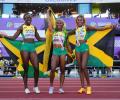 PIX: Fraser-Pryce leads Jamaican sweep in women's 100m