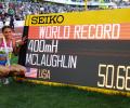 PICS: McLaughlin breaks 400m hurdles World record