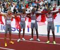 PICS: Canada stun US to win men's 4x100 relay gold