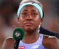 Teary-eyed Gauff says Swiatek is 'on another level'