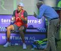 Kyrgios loses cool again, has angry exchange with umpire