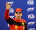 Ferrari's Leclerc takes first pole of the F1 season