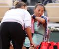 Menstrual cramps wreck Zheng's French Open dream