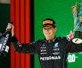 F1 PIX: Russell takes first win in Mercedes one-two