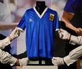 Maradona's 'Hand of God' shirt to go on display during World Cup