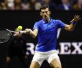 PICS: Djokovic dazzles on return to action at Laver Cup