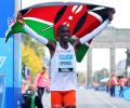 Kenya's Kipchoge shatters marathon world record