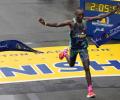 PICS: Chebet, Obiri take honours at Boston Marathon