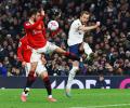 EPL PIX: Spurs rally to draw with United; Newcastle thump Everton