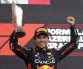 F1: Double delight for triumphant Perez in Baku