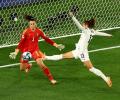 Sweden's Musovic steals spotlight; Rapinoe's tearful exit