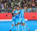 PIX: India march into semis with epic win over Pakistan