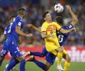 Barcelona kick off season with bad-tempered draw against Getafe