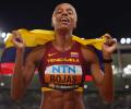 World Athletics PIX: Rojas claims triple jump title; Jackson wins 200m