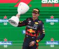 Dutch GP: Max Verstappen races to record-equalling victory